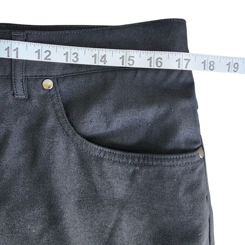 St. Croix Collections Men's Pants Size 34 Black Wool Blend Made in Italy Trouser